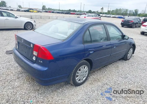 2005 Honda Civic Lx из США, поврежденный, VIN 2HGES16635H528606